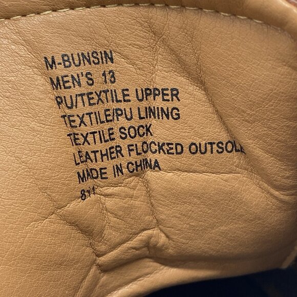 Steve Madden Bunsin Boots Mens 13 Combat Lace Up Faux Leather Canvas Cap Toe main image 5